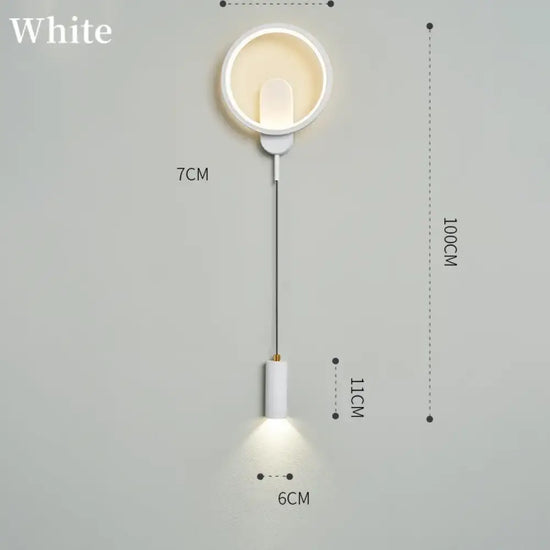 Applique Murale Moderne Élégant Design Lumineux Suspendu. Blanc / Blanc Chaud (2700-3500K) 12W