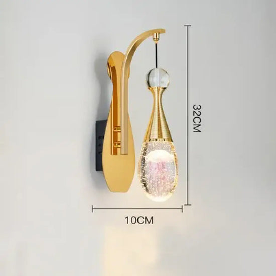 Applique Murale Moderne Élégante Cristal Scandinave J / Chine Lumière Neutre Chambre