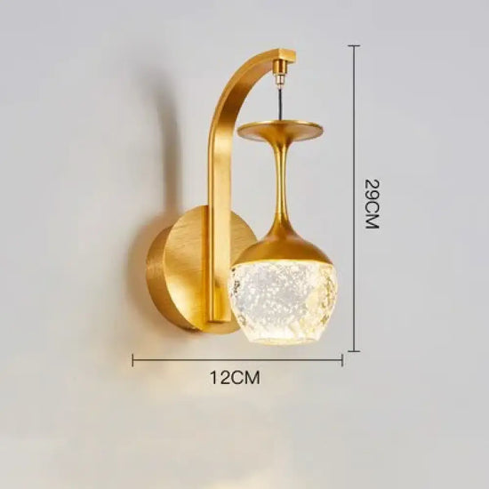 Applique Murale Moderne Élégante Cristal Scandinave M / Chine Lumière Neutre Chambre