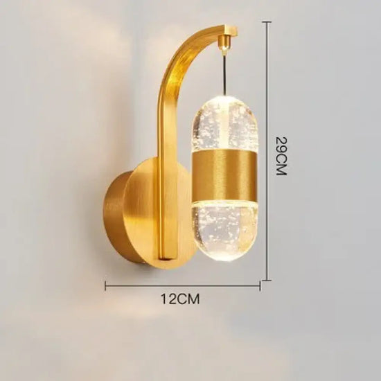 Applique Murale Moderne Élégante Cristal Scandinave O / Chine Lumière Neutre Chambre