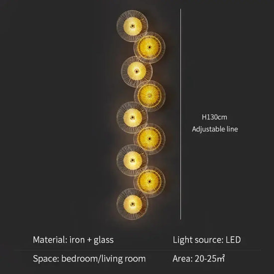 Applique Murale Moderne Élégante Design Art Déco 9 Têtes / Chine Lumière Chaude Chambre