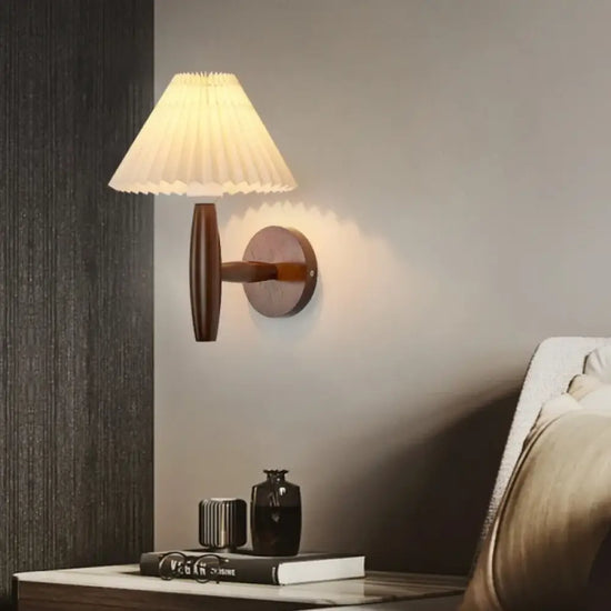 Applique Murale Moderne Élégante Design Bois Chambre