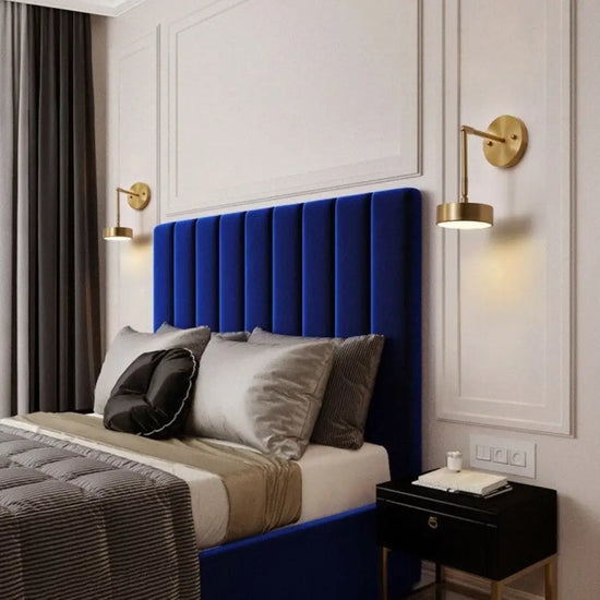 Applique Murale Moderne Élégante Design Dorée. Chambre