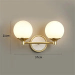 Applique Murale Moderne Élégante Design Scandinave Lumineuse. À Deux Têtes Chambre