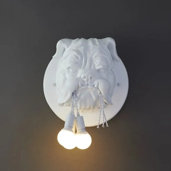 Applique Murale Moderne Élégante Géométrique Rétro. Carlin Blanc Chambre