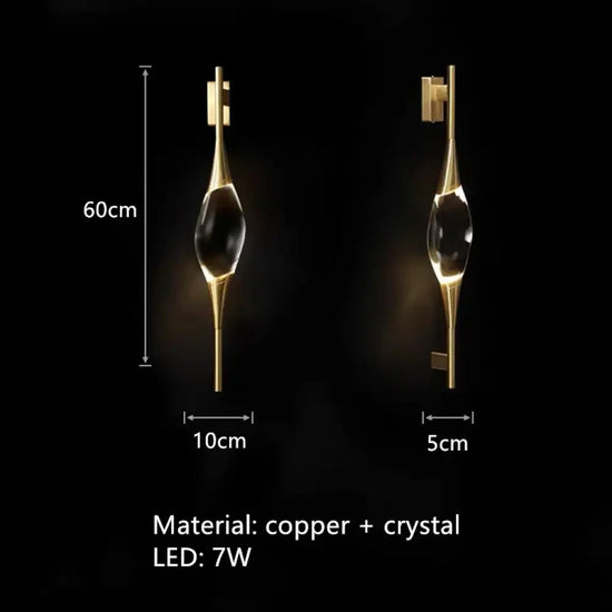 Applique Murale Moderne Élégante Luxueuse Design. Wall Lamp / Gold Warm White (2700-3500K) Chambre