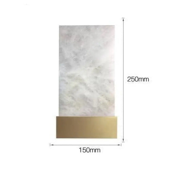 Applique Murale Moderne Élégante Marbre Blanc. Doré / Chaude 15 X 25Cm Chambre