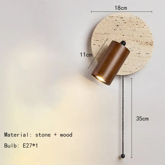 Applique Murale Moderne Élégante Pierre Naturelle Design B-1 / Lumière Chambre