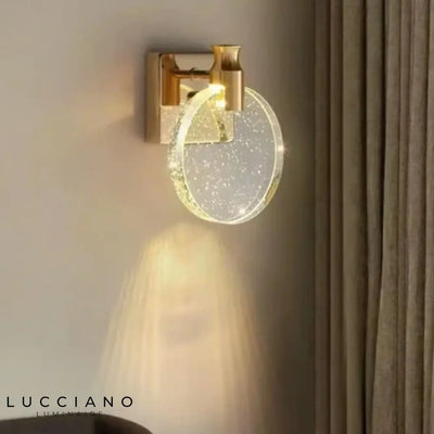 Modern Crystal Glass Transparent Wall Sconce