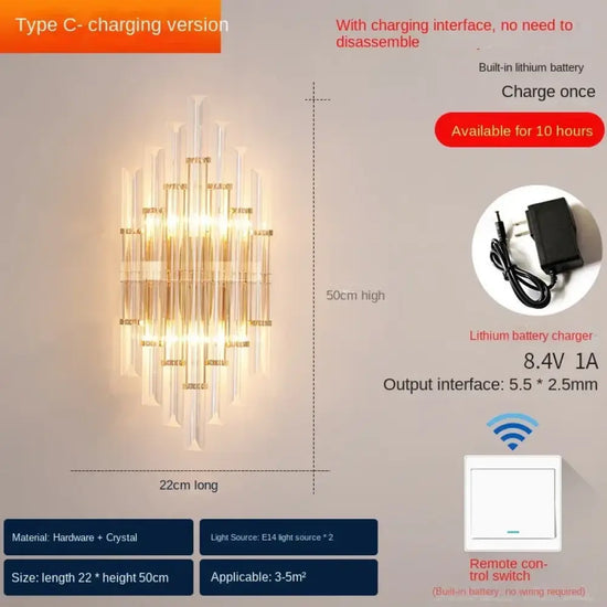 Applique Murale Moderne Et Design Élégant. Pile C / Blanc Chaud (2700-3500K) Applique Chambre