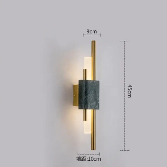 Applique Murale Moderne Et Design Luxueux Petit Vert / Lumière Chaude Chambre