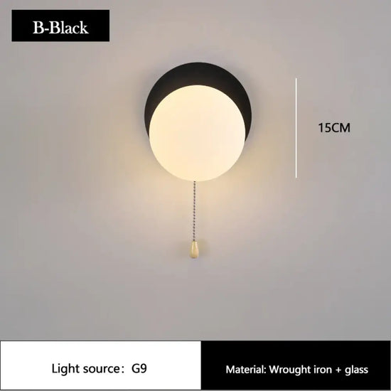 Applique Murale Moderne Et Ludique Pour Enfant. B Noir / Lumière Chaude Chambre