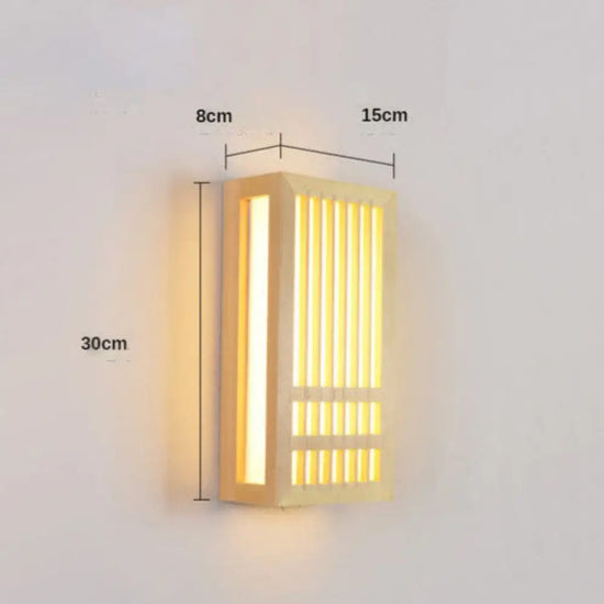 Applique Murale Moderne Japonaise Lumineuse Pastor Élégante. S / Froide (5500-7000K) Chambre