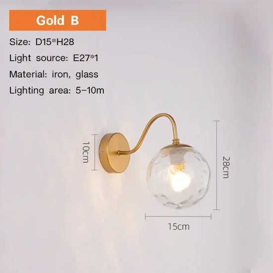 Applique Murale Moderne Luminaire Design Épuré Or-B / Blanc Chaud (2700-3500K) Applique Chambre