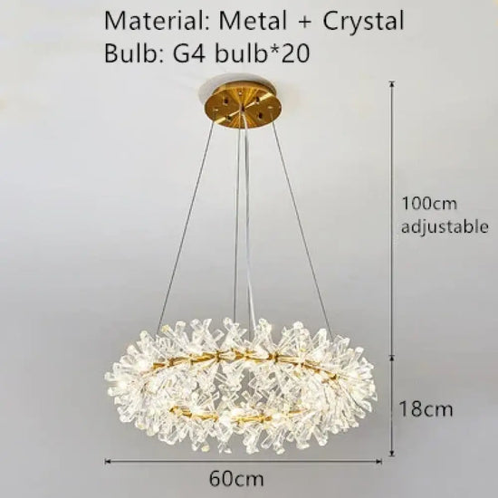 Applique Murale Moderne Lumineuse Élégante Design. Diamètre 60Cm / Blanc Froid (5 500-7 000