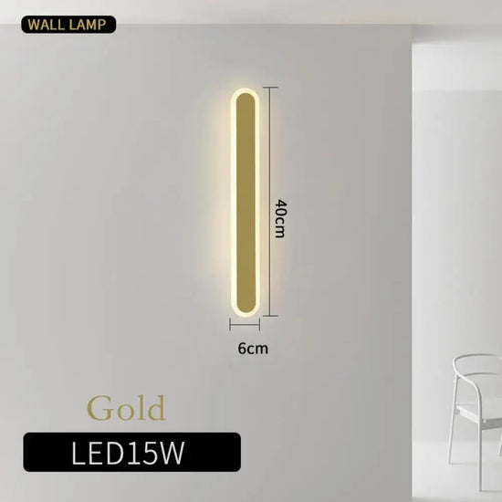 Applique Murale Moderne Nordique Élégante Design. Or-40Cm Chambre