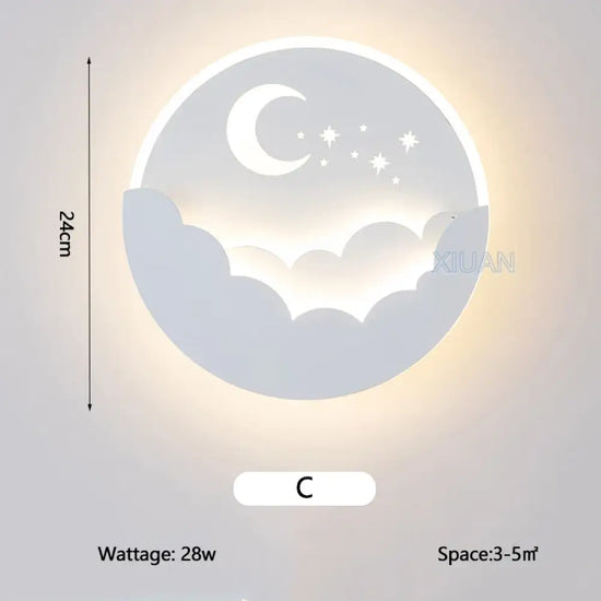Applique Murale Modernes Design Céleste Lumineux C / Lumière Chaude Chambre