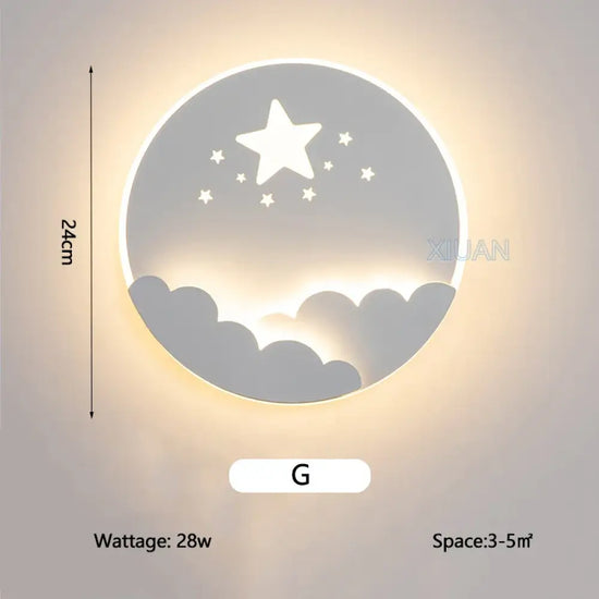 Applique Murale Modernes Design Céleste Lumineux G / Lumière Chaude Chambre