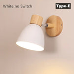 Applique Murale Nordique Design Bois Oiseau Blanc Sans Interrupteur / E27 Ampoule Applique Chambre