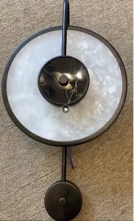 Applique Murale Nordique Design Élégant Minimaliste. Noire Chambre