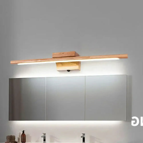 Applique Murale Nordique Design Épuré Bois Chêne Chambre