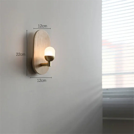 Applique Murale Nordique Élégance Bois Design. Chambre