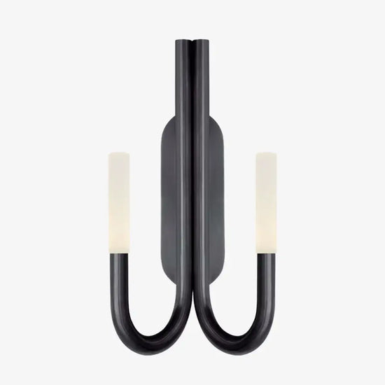 Applique Murale Nordique Élégante Luminaire Vintage Minimaliste Noir Chambre