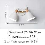 Applique Murale Nordique Élégante Minimaliste Design B Blanc L32X20Cm / Froid (5 500-7 000 K).