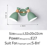 Applique Murale Nordique Élégante Minimaliste Design B Vert L32X20Cm / Blanc Froid (5 500-7 000