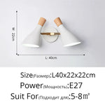 Applique Murale Nordique Élégante Minimaliste Design C Blanc L40X22Cm / Chaud (2700-3500K) Chambre