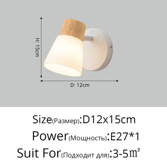 Applique Murale Nordique Élégante Minimaliste Design Style A 1 Tête / Blanc Froid (5 500-7 000