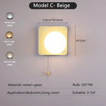Applique Murale Nordique Lumière Design Élégante Cbeige / 3 Température De Couleur Chambre
