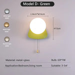 Applique Murale Nordique Lumière Design Élégante D Vert / 3 Température De Couleur Chambre