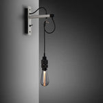 Applique Murale Nordique Lumière Élégante Design A-Blanc Avec Du Noir Chambre