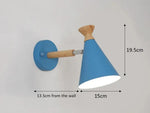 Applique Murale Nordique Lumineuse Et Élégante Bleu Chambre