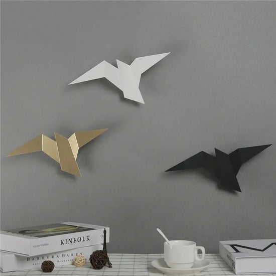 Applique murale oiseau origami