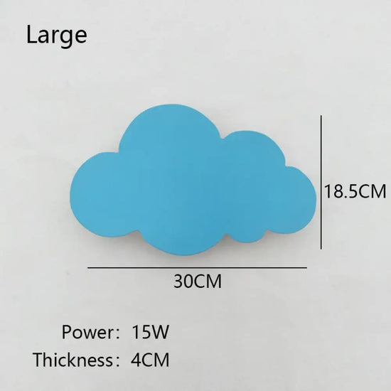 Applique Murale Originale Pour Décoration Douce. Grand Bleu / Lumière Chaude (3000K) Chambre