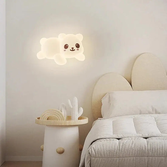 Applique Murale Ours Lumineux Chambre Enfant. Applique