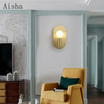 Applique Murale Ovale Scandinave Élégante Design. Applique Chambre