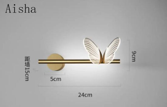 Applique Murale Papillon Nordique Élégant Moderne Minimaliste. Chambre
