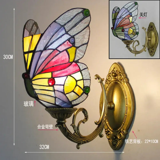 Applique Murale Papillon Vibrante Lumière Méditerranéenne 1Bz Chambre