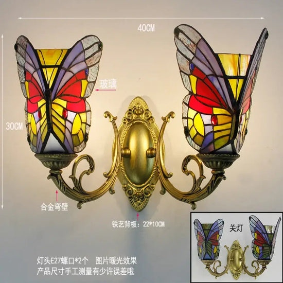 Applique Murale Papillon Vibrante Lumière Méditerranéenne 2Bz Chambre