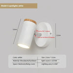 Applique Murale Pliante Design Bois Chic Éclairage 13Cm / Blanc Froid Chambre