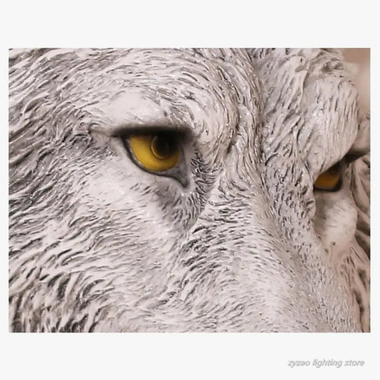 Applique Murale Résine Loup Déco Rustique Chic. Chambre