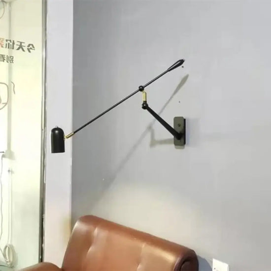 Applique Murale Rétractable: Design Moderne Lumière Élégante Noir Avec Interrupteur Chambre