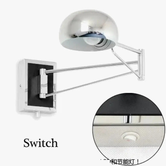 Applique Murale Rétractable Élégante Lumière Ajustable Chambre