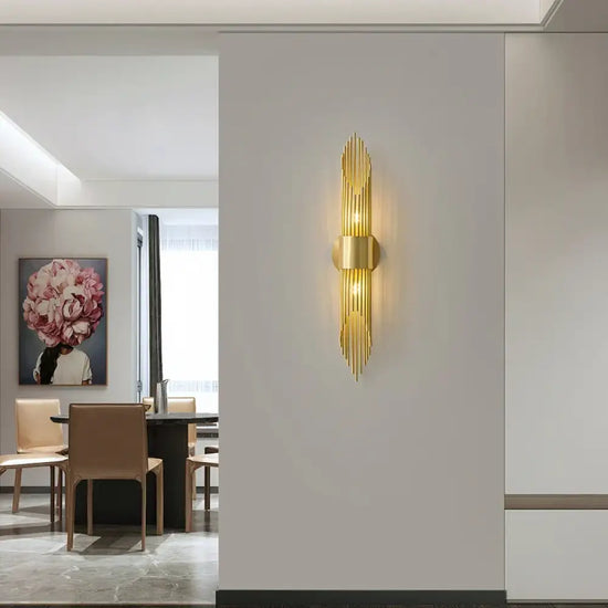 Applique Murale Rétro Cuivre Élégant Design. Chambre