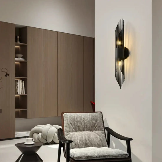 Applique Murale Rétro Cuivre Élégant Design. Chambre