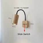 Applique Murale Rétro Design Élégant Bois. Connectez-Vous Avec Le Commutateur Chambre