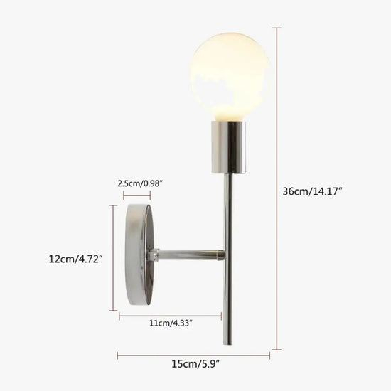 Applique Murale Rétro Métal Style Industriel Chic. Chambre